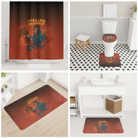 Italian Brainrot Meme Bathroom Set Chaotic Chimp Mobster Vespa Ride - Wonder Print Shop