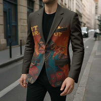 Italian Brainrot Meme Blazer Chaotic Chimp Mobster Vespa Ride - Wonder Print Shop