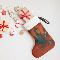 Italian Brainrot Meme Christmas Stocking Chaotic Chimp Mobster Vespa Ride - Wonder Print Shop
