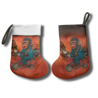 Italian Brainrot Meme Christmas Stocking Chaotic Chimp Mobster Vespa Ride - Wonder Print Shop