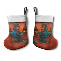Italian Brainrot Meme Christmas Stocking Chaotic Chimp Mobster Vespa Ride - Wonder Print Shop