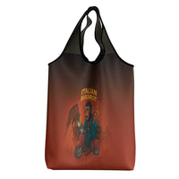Italian Brainrot Meme Grocery Bag Chaotic Chimp Mobster Vespa Ride - Wonder Print Shop