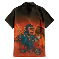 Italian Brainrot Meme Hawaiian Shirt Chaotic Chimp Mobster Vespa Ride - Wonder Print Shop