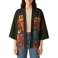Italian Brainrot Meme Kimono Chaotic Chimp Mobster Vespa Ride - Wonder Print Shop