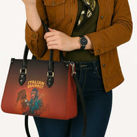 Italian Brainrot Meme Leather Bag Chaotic Chimp Mobster Vespa Ride - Wonder Print Shop