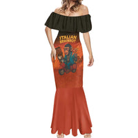 Italian Brainrot Meme Mermaid Dress Chaotic Chimp Mobster Vespa Ride - Wonder Print Shop