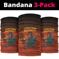 Italian Brainrot Meme Neck Gaiter Chaotic Chimp Mobster Vespa Ride - Wonder Print Shop