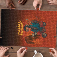 Italian Brainrot Meme Puzzle Chaotic Chimp Mobster Vespa Ride - Wonder Print Shop