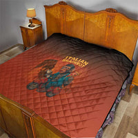 Italian Brainrot Meme Quilt Chaotic Chimp Mobster Vespa Ride - Wonder Print Shop