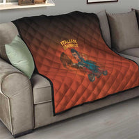 Italian Brainrot Meme Quilt Chaotic Chimp Mobster Vespa Ride - Wonder Print Shop