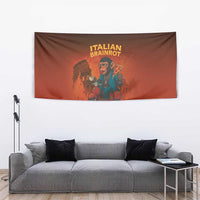 Italian Brainrot Meme Tapestry Chaotic Chimp Mobster Vespa Ride - Wonder Print Shop