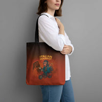 Italian Brainrot Meme Tote Bag Chaotic Chimp Mobster Vespa Ride - Wonder Print Shop