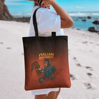 Italian Brainrot Meme Tote Bag Chaotic Chimp Mobster Vespa Ride - Wonder Print Shop