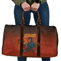 Italian Brainrot Meme Travel Bag Chaotic Chimp Mobster Vespa Ride - Wonder Print Shop