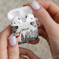 Poland Eagle Heritage AirPods Case Wawel Castle Polish Wycinanki Folk Pattern - Wonder Print Shop