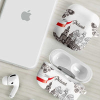 Poland Eagle Heritage AirPods Case Wawel Castle Polish Wycinanki Folk Pattern - Wonder Print Shop