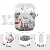 Poland Eagle Heritage AirPods Case Wawel Castle Polish Wycinanki Folk Pattern - Wonder Print Shop