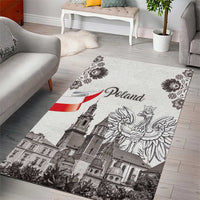 Poland Eagle Heritage Area Rug Wawel Castle Polish Wycinanki Folk Pattern - Wonder Print Shop