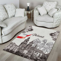 Poland Eagle Heritage Area Rug Wawel Castle Polish Wycinanki Folk Pattern - Wonder Print Shop