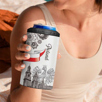 Poland Eagle Heritage 4 in 1 Can Cooler Tumbler Wawel Castle Polish Wycinanki Folk Pattern - Wonder Print Shop