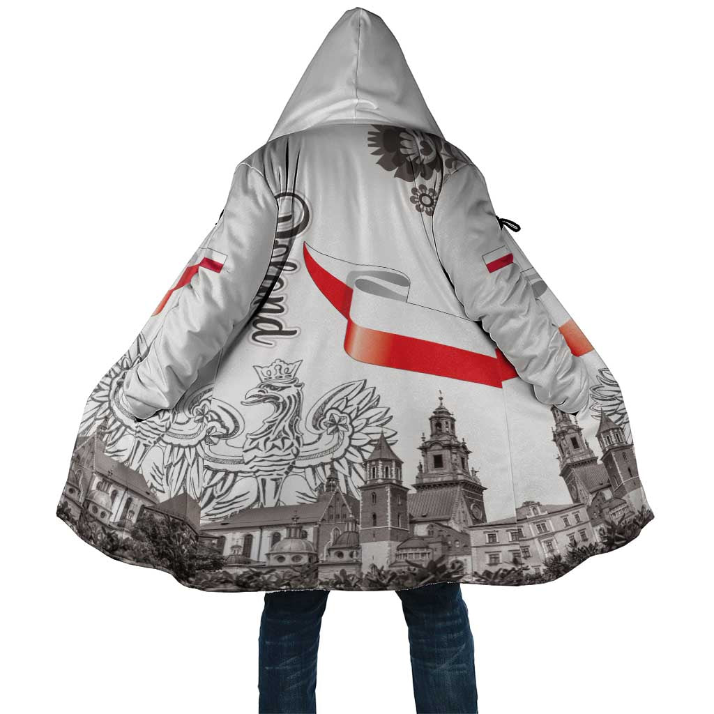 Poland Eagle Heritage Cloak Wawel Castle Polish Wycinanki Folk Pattern - Wonder Print Shop