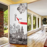 Poland Eagle Heritage Door Cover Wawel Castle Polish Wycinanki Folk Pattern - Wonder Print Shop