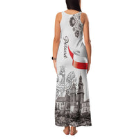 Poland Eagle Heritage Family Matching Tank Maxi Dress and Hawaiian Shirt Wawel Castle Polish Wycinanki Folk Pattern - Wonder Print Shop