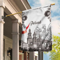 Poland Eagle Heritage Garden Flag Wawel Castle Polish Wycinanki Folk Pattern - Wonder Print Shop