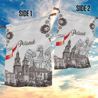 Poland Eagle Heritage Garden Flag Wawel Castle Polish Wycinanki Folk Pattern - Wonder Print Shop