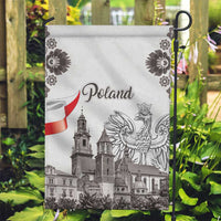 Poland Eagle Heritage Garden Flag Wawel Castle Polish Wycinanki Folk Pattern - Wonder Print Shop