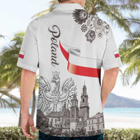 Poland Eagle Heritage Hawaiian Shirt Wawel Castle Polish Wycinanki Folk Pattern - Wonder Print Shop