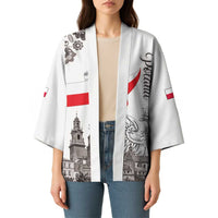 Poland Eagle Heritage Kimono Wawel Castle Polish Wycinanki Folk Pattern - Wonder Print Shop