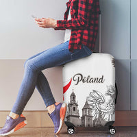 Poland Eagle Heritage Luggage Cover Wawel Castle Polish Wycinanki Folk Pattern - Wonder Print Shop