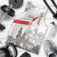 Poland Eagle Heritage Men Tank Top Wawel Castle Polish Wycinanki Folk Pattern - Wonder Print Shop