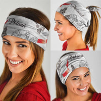 Poland Eagle Heritage Neck Gaiter Wawel Castle Polish Wycinanki Folk Pattern - Wonder Print Shop