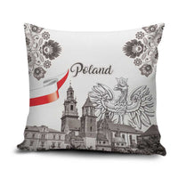 Poland Eagle Heritage Pillow Cover Wawel Castle Polish Wycinanki Folk Pattern - Wonder Print Shop