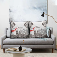 Poland Eagle Heritage Pillow Cover Wawel Castle Polish Wycinanki Folk Pattern - Wonder Print Shop