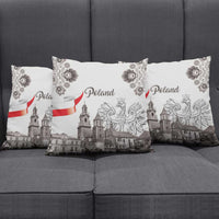Poland Eagle Heritage Pillow Cover Wawel Castle Polish Wycinanki Folk Pattern - Wonder Print Shop