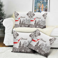 Poland Eagle Heritage Pillow Cover Wawel Castle Polish Wycinanki Folk Pattern - Wonder Print Shop