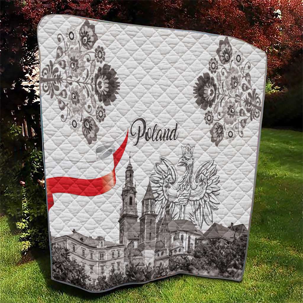 Poland Eagle Heritage Quilt Wawel Castle Polish Wycinanki Folk Pattern - Wonder Print Shop
