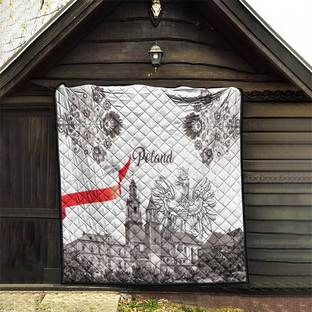 Poland Eagle Heritage Quilt Wawel Castle Polish Wycinanki Folk Pattern - Wonder Print Shop