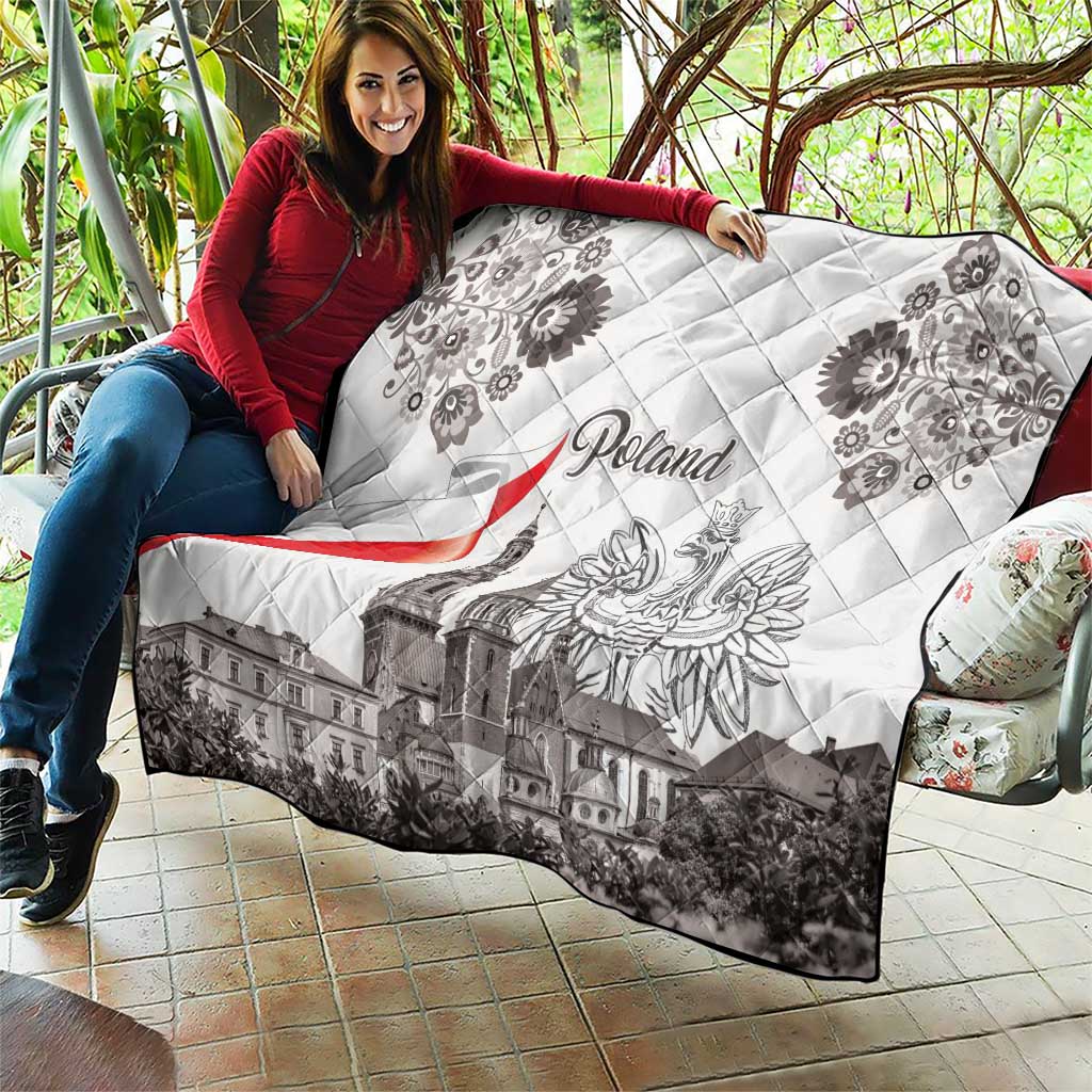 Poland Eagle Heritage Quilt Wawel Castle Polish Wycinanki Folk Pattern - Wonder Print Shop