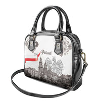 Poland Eagle Heritage Shoulder Handbag Wawel Castle Polish Wycinanki Folk Pattern - Wonder Print Shop