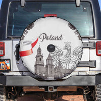 Poland Eagle Heritage Spare Tire Cover Wawel Castle Polish Wycinanki Folk Pattern - Wonder Print Shop