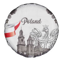 Poland Eagle Heritage Spare Tire Cover Wawel Castle Polish Wycinanki Folk Pattern - Wonder Print Shop