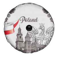 Poland Eagle Heritage Spare Tire Cover Wawel Castle Polish Wycinanki Folk Pattern - Wonder Print Shop