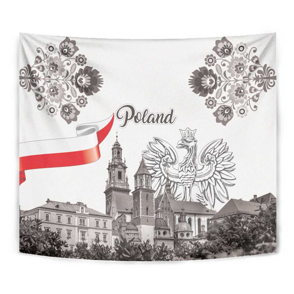 Poland Eagle Heritage Tapestry Wawel Castle Polish Wycinanki Folk Pattern - Wonder Print Shop