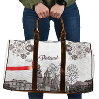 Poland Eagle Heritage Travel Bag Wawel Castle Polish Wycinanki Folk Pattern - Wonder Print Shop