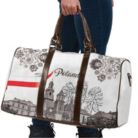 Poland Eagle Heritage Travel Bag Wawel Castle Polish Wycinanki Folk Pattern - Wonder Print Shop