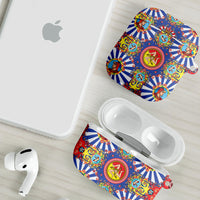 Carretto Siciliano Folk Art AirPods Case Trinacria Symbol Italian Pattern